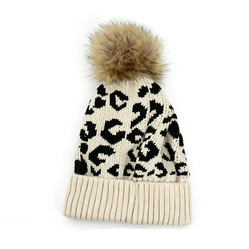 Sonbahar ve kış leopar desenli - Beanie Cuffed Knit incelemesi ve fiyatı