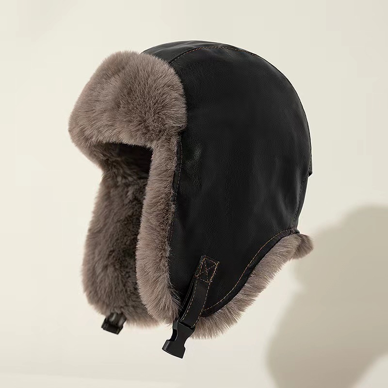 1 adet Erkek Kışlık Retro Deri - Winter Trapper Hat incelemesi ve fiyatı