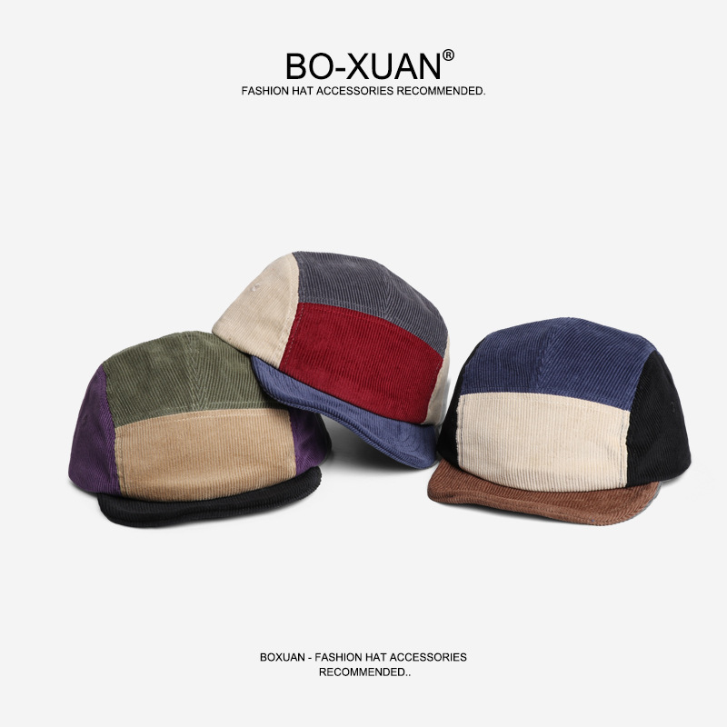 Retro Kısa Kenarlı Korduroy Be - Corduroy Cap 5 Panel incelemesi ve fiyatı