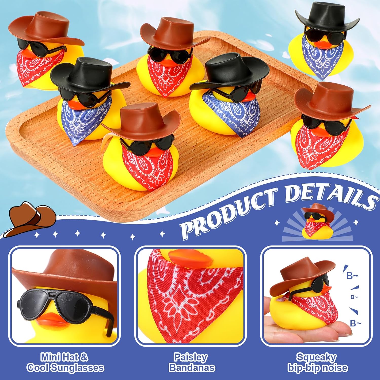 24 takım kovboy lastik ördekle - Swim Hat Silicone incelemesi ve fiyatı